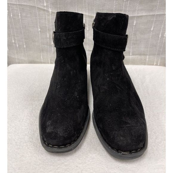 Born Morocco Bootie in Black Distressed Leather Suede size 9.5 Womens - Picture 7 of 9